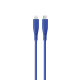 Silicon Lightning to Type C - 1.5Mts Blue Cable