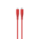 Silicon Lightning to Type C - 1.5Mts Red Cable