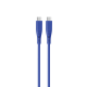 Silicon Type C to Type C - 1.5Mts Blue Cable