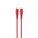 Silicon Type C to Type C - 1.5Mts Red Cable