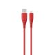 Silicon USB to Lightning - 1.5Mts Red Cable